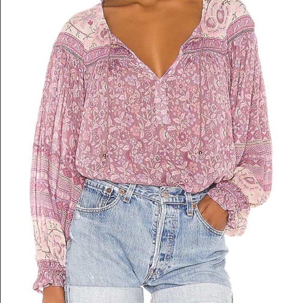 NWT Spell & The Gypsy Dahlia Blouse Mulberry NWT XS